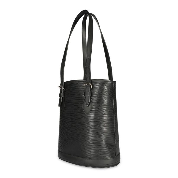 107865 sv e0ceb23e f740 48ab 9892 1be54862ec40 Louis Vuitton Black Epi Leather Petit Bucket Bag