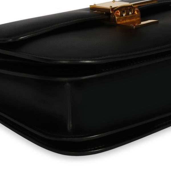 107940 box Celine Black Smooth Calfskin Classic Box Bag