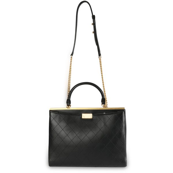 108900 bv 598ac2a2 e924 48ec 8047 7913666ca2fa Chanel Black Quilted Calfskin Coco Luxe Large Shopping Bag