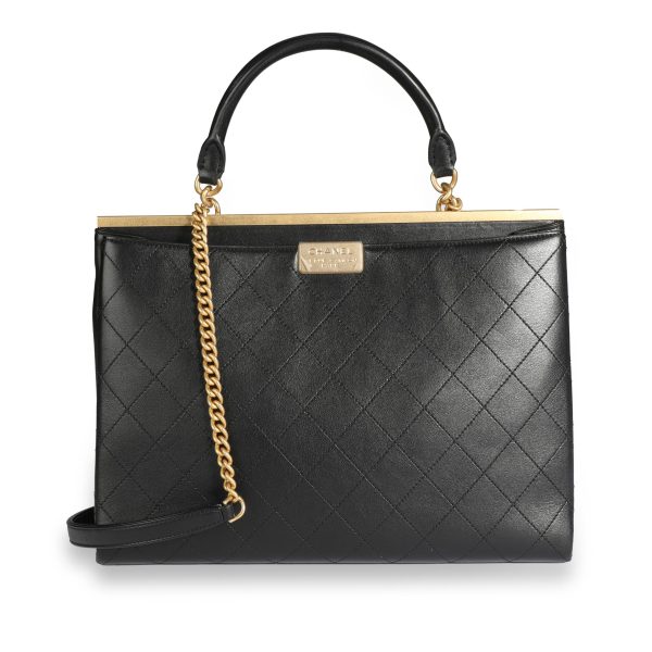 108900 pv 2b6b25ca 76ce 4bbe 98ea 1a5661f821f5 Chanel Black Quilted Calfskin Coco Luxe Large Shopping Bag