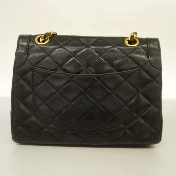 11 Chanel Matelasse Paris Limited Chain Lambskin Black