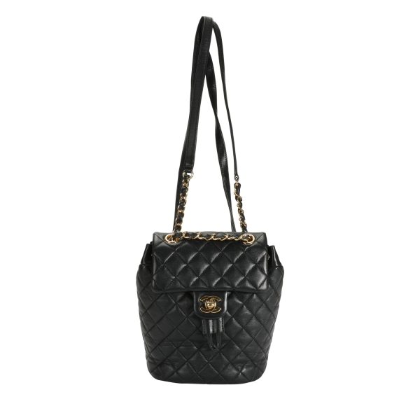 110043 bv Chanel Black Lambskin Quilted Mini Urban Spirit Backpack