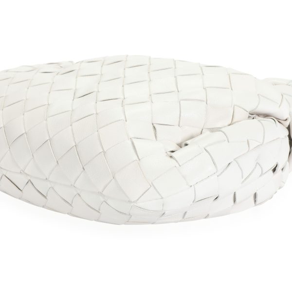 110118 box Bottega Veneta White Intrecciato Leather Mini Jodie Bag