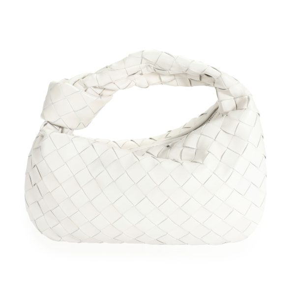 110118 pv Bottega Veneta White Intrecciato Leather Mini Jodie Bag