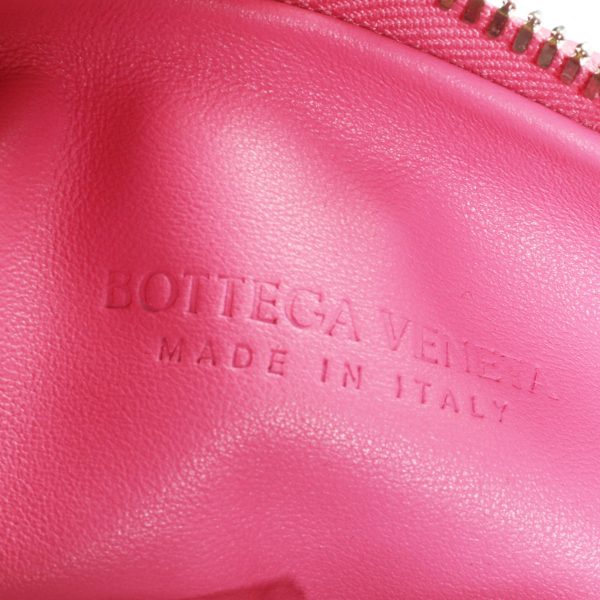 110119 ad2 Bottega Veneta Pink Intrecciato Leather Mini Jodie Bag