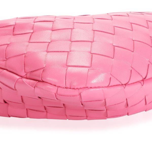 110119 box Bottega Veneta Pink Intrecciato Leather Mini Jodie Bag