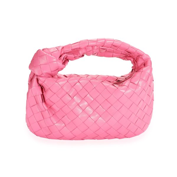 110119 fv Bottega Veneta Pink Intrecciato Leather Mini Jodie Bag