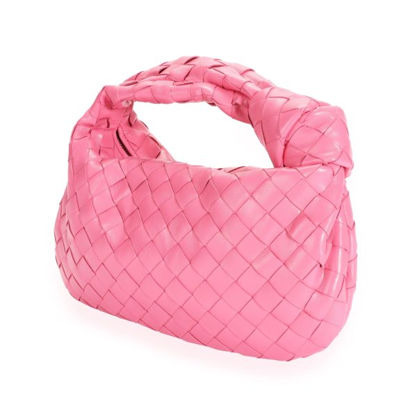 110119 sv Bottega Veneta Pink Intrecciato Leather Mini Jodie Bag