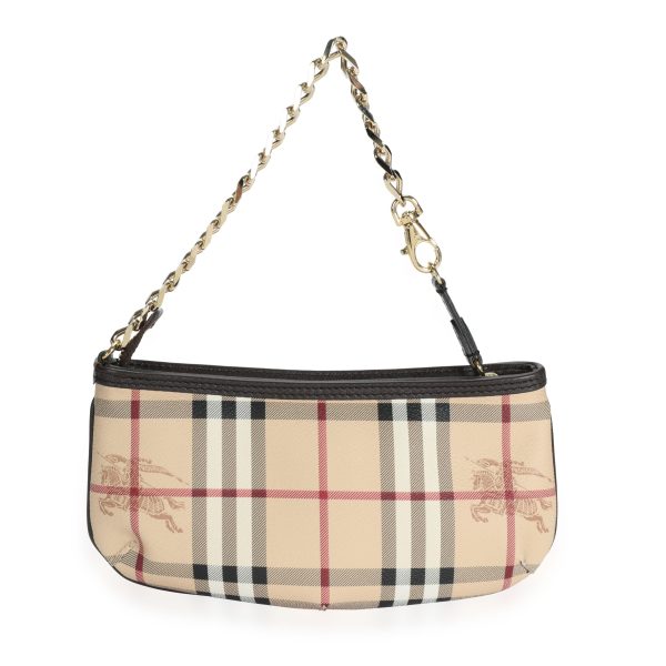 110221 fv 1ea9afc9 8331 4a46 a030 36ddcc316dde Burberry Haymarket Check Clara Chain Wristlet