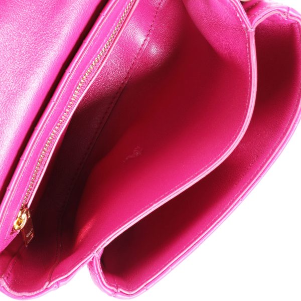 110228 av fc0ff706 2daa 4090 8e69 3a0b7789638e Celine Hot Pink Quilted Calfskin Small C Bag