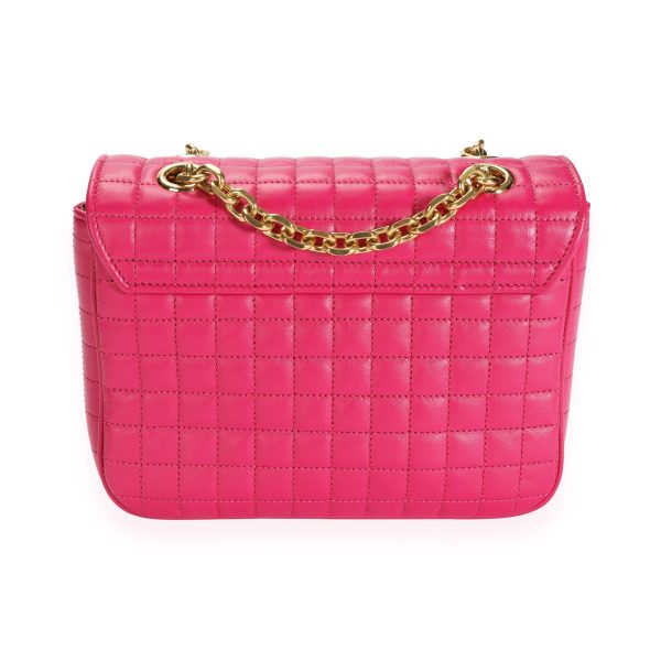 110228 pv 9d44d4c3 9842 45a6 87a2 878e72f4ced7 Celine Hot Pink Quilted Calfskin Small C Bag