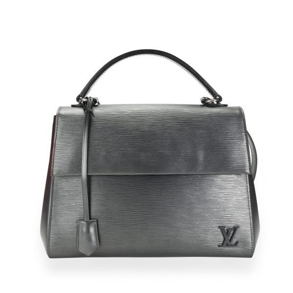 110276 fv Louis Vuitton Anthracite Nacre Epi Leather Cluny MM