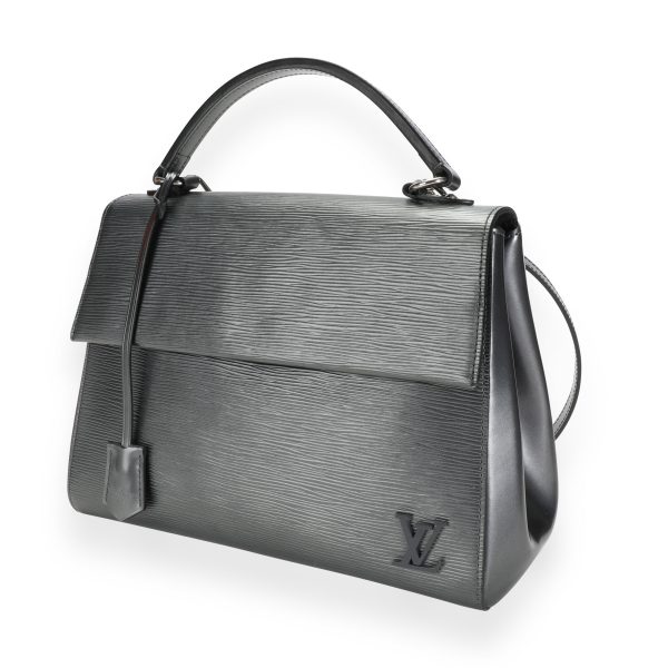 110276 sv Louis Vuitton Anthracite Nacre Epi Leather Cluny MM