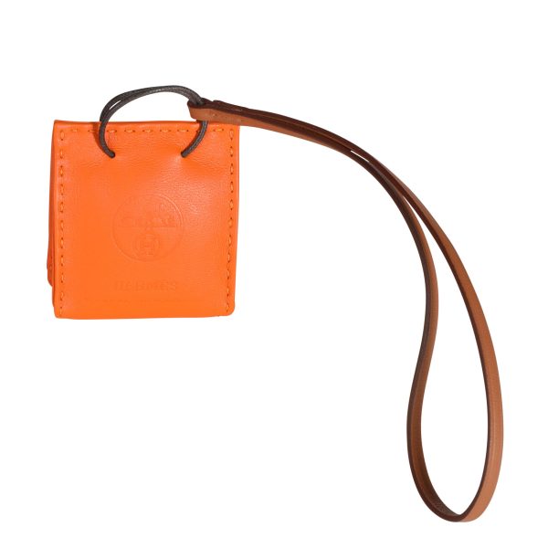 110448 pv Hermès Feu Milo Gold Swift Leather Bag Charm