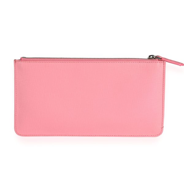 111551 pv Fendi Pink Vitello Elite Monster Clutch