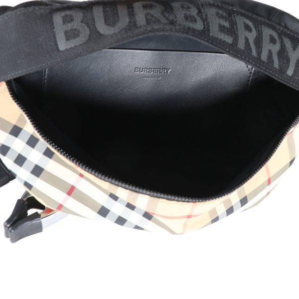 111851 av Burberry x ECONYL® Archive Beige Medium Vintage Check Bum Bag