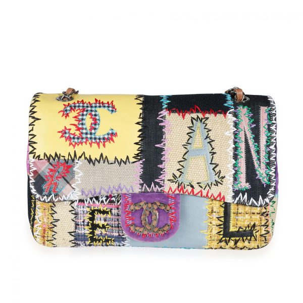 111881 fv Chanel Limited Edition Multicolor Patchwork Jumbo Single Flap Bag