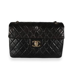 112165 fv Celine Carriage Buckle Shoulder Bag Black