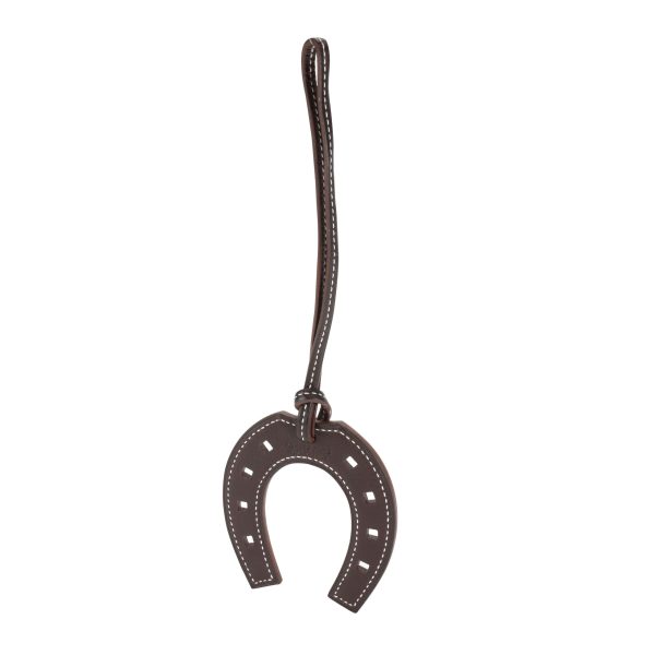 112295 pv Hermès Ébène Swift Paddock Fer A Cheval Horseshoe Charm