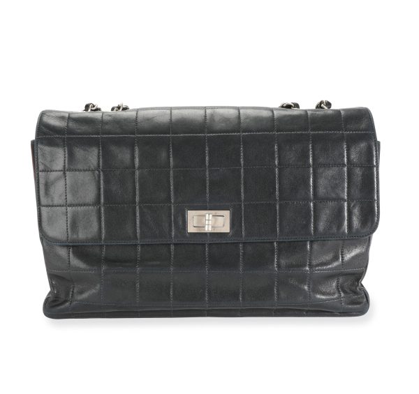 112642 fv ca183754 c1b1 4be2 ba05 801a41714247 Chanel Black Square Quilted Lambskin Reissue Multi Pocket Single Flap Bag