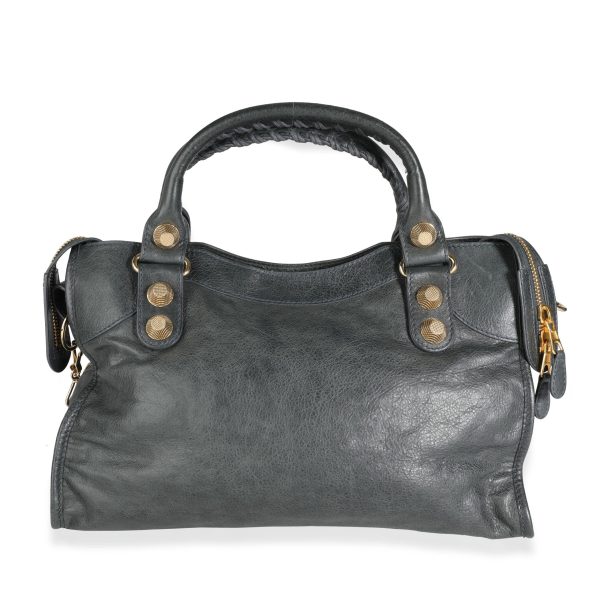 112947 pv Balenciaga Anthracite Lamsbkin Giant 21 City Bag