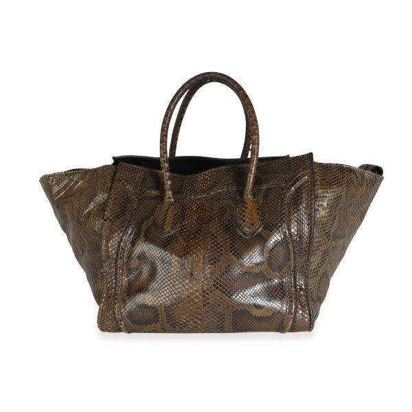 114247 bv 4ff4db40 a97e 4641 b96b 6740d7550051 Celine Brown Python Small Phantom Luggage Tote