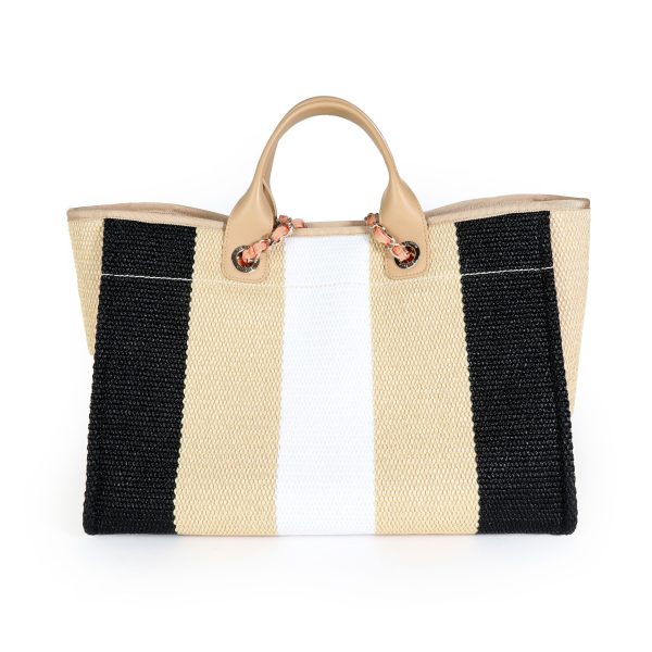 114703 pv e064e6d9 1a72 4b17 92d5 6f53de3d20ce Chanel Multicolor Striped Raffia Large Deauville Tote