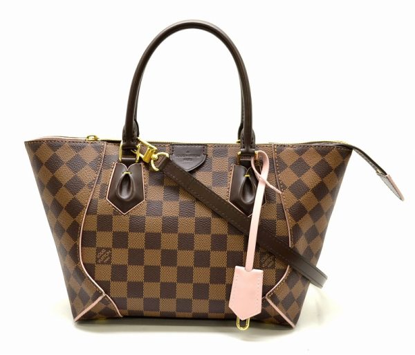 11480879 Louis Vuitton Damier Ebene Kaisa PM Shoulder Bag Rose Ballerine