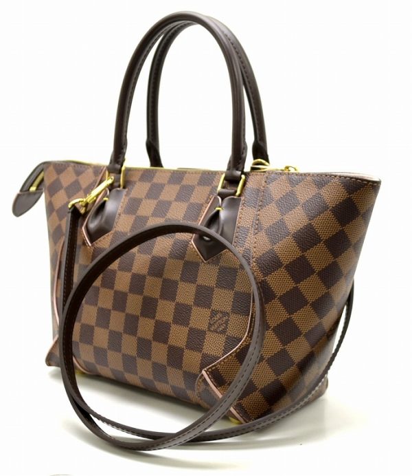 11480879 1 Louis Vuitton Damier Ebene Kaisa PM Shoulder Bag Rose Ballerine