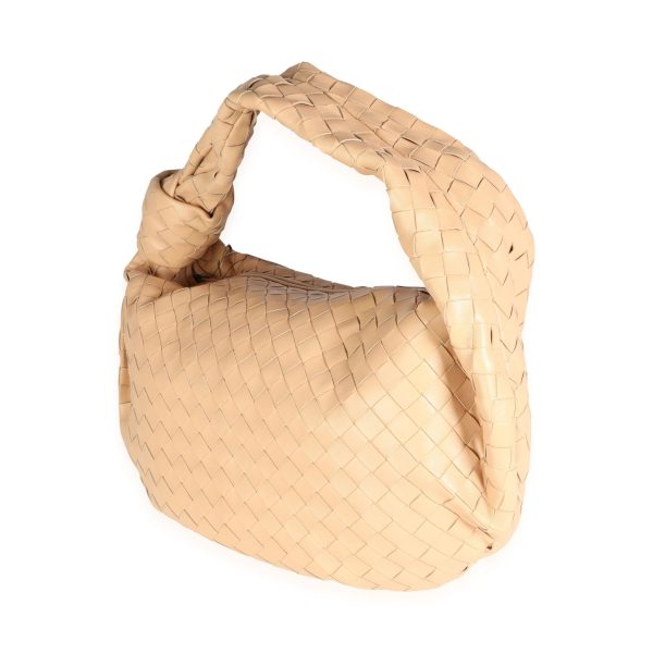 114856 sv Bottega Veneta Almond Intrecciato Leather Large Jodie Bag