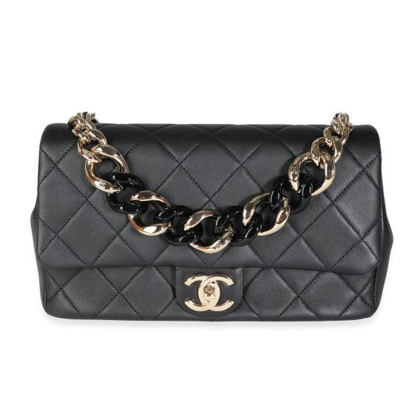 115009 fv d4bec03b 5ef2 46fd 81db bd0a721856e9 Chanel Black Quilted Lambskin Large Chain Flap Bag