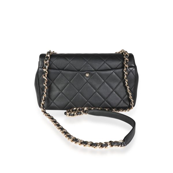 115009 pv 48eceb3c fb7c 4966 86b9 be2436ce3dd5 Chanel Black Quilted Lambskin Large Chain Flap Bag