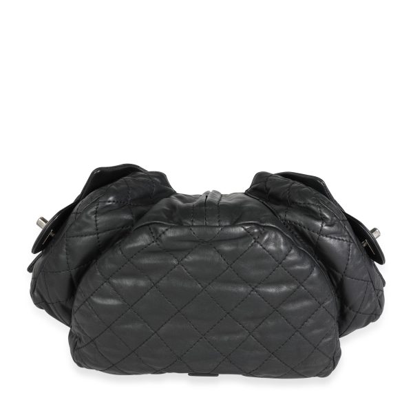 115039 stamp Chanel Black Calfskin Backpack is Back