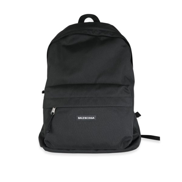 115269 fv Balenciaga Black Nylon Explorer Backpack