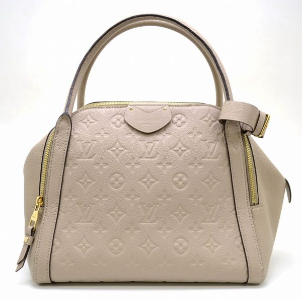 11541323 Louis Vuitton Monogram Empreinte Leather Male MM Handbag Tote Bag Beige