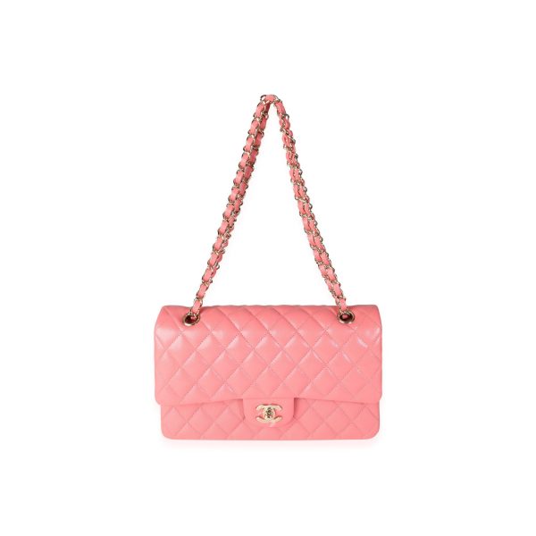 115447 bv Chanel Coral Caviar Quilted Medium Classic Double Flap Bag