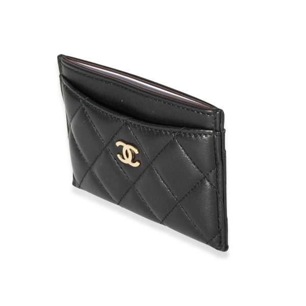 115548 sv a8814a76 4568 4a6f a41e a592f0d7d012 Chanel Black Quilted Lambskin Classic Card Holder