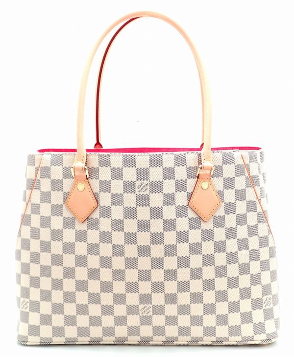 11560718 Louis Vuitton Damier Azur Calvi Tote Shoulder Bag White