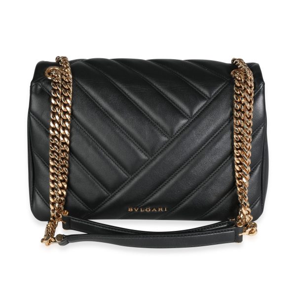 115752 pv de751b10 daa5 4ff9 ab2d 5a365ee85e70 Bvlgari Black Leather Serpenti Cabochon Shoulder Bag