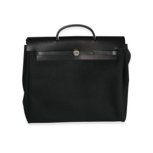 116047 fv Valextra Soft Calfskin Shoulder Bag Bucket Bag with Pouch Black