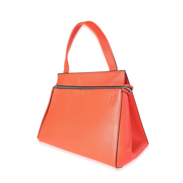 116100 sv 1a4f6784 be0f 4916 9afd 6ae4c5c17b23 Celine Orange Calfskin Medium Edge Bag