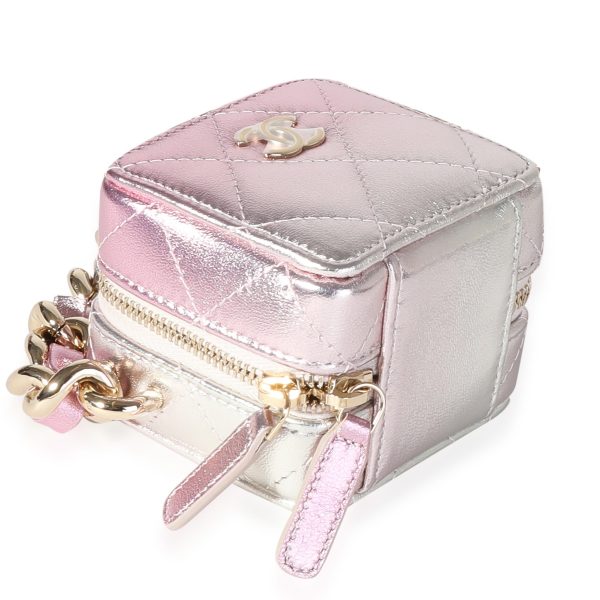 116379 bv 11ae7ec5 2a9b 4172 a160 a5749cbd2ece Chanel Metallic Lambskin Quilted Coco Punk Clutch With Chain