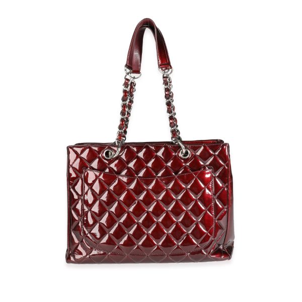 116459 pv 3990ef79 db42 43d5 833f d175ed3f9c2a Chanel Burgundy Quilted Patent Leather Grand Shopping Tote