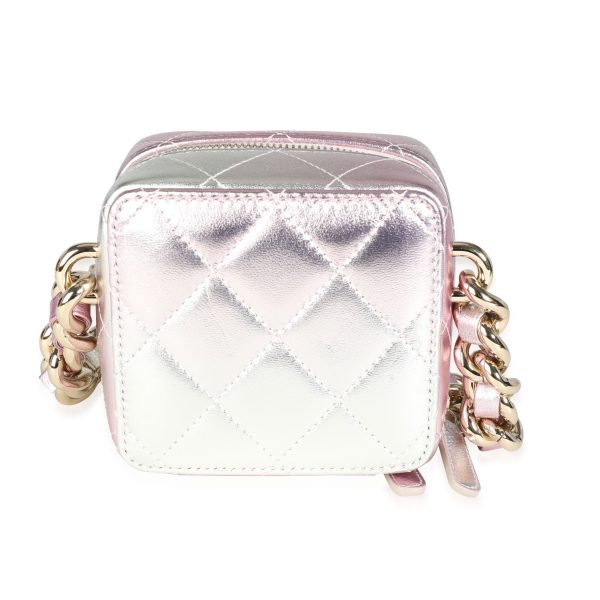 116638 pv faf9df6f 9bc6 4520 9af5 4b1314bd1aec Chanel Iridescent Quilted Lambskin Like a Wallet Cube Chain Bag