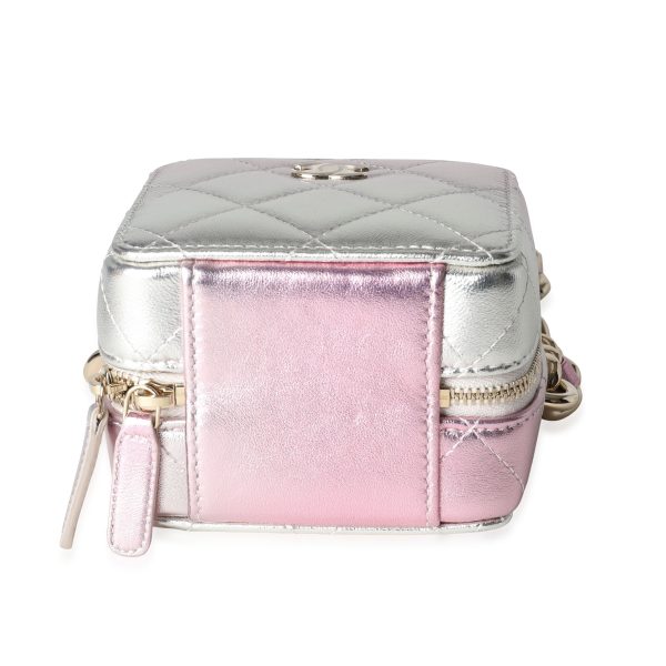 116638 stamp 72a04955 101d 4c9c 9e5e 9e9a3a64089c Chanel Iridescent Quilted Lambskin Like a Wallet Cube Chain Bag