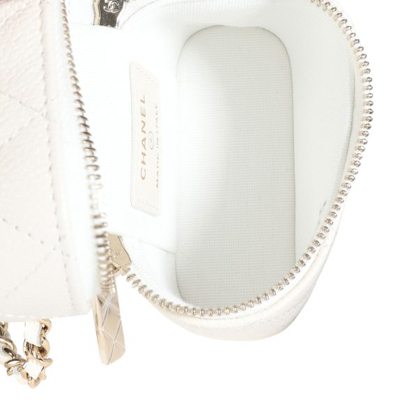 116639 av ee2c5dfb cfbc 4b46 af36 649af6c8956d Chanel Creme Quilted Caviar Mini Vanity Case