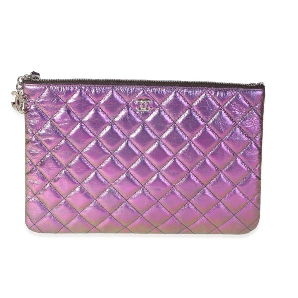 116644 fv 57c8575c 2bab 4c83 a177 a003753ba7f2 Chanel Iridescent Purple Quilted Calfskin O Case