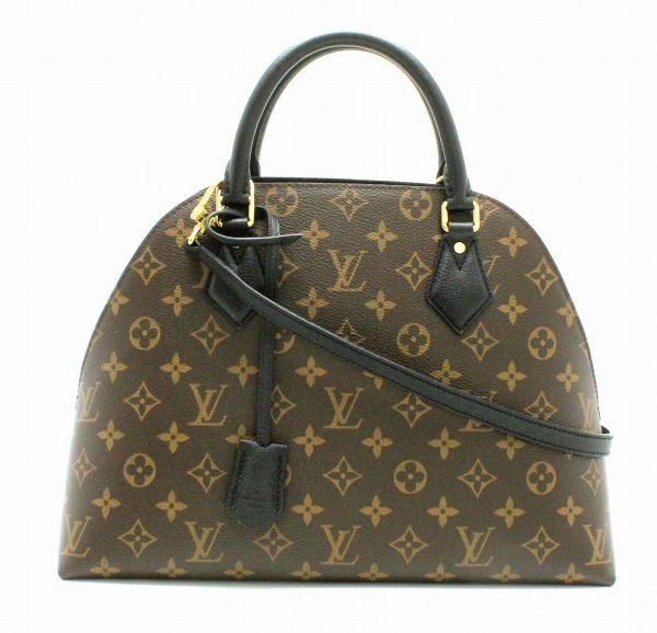 11710996 Louis Vuitton Monogram Alma Into Bag Handbag Shoulder Black