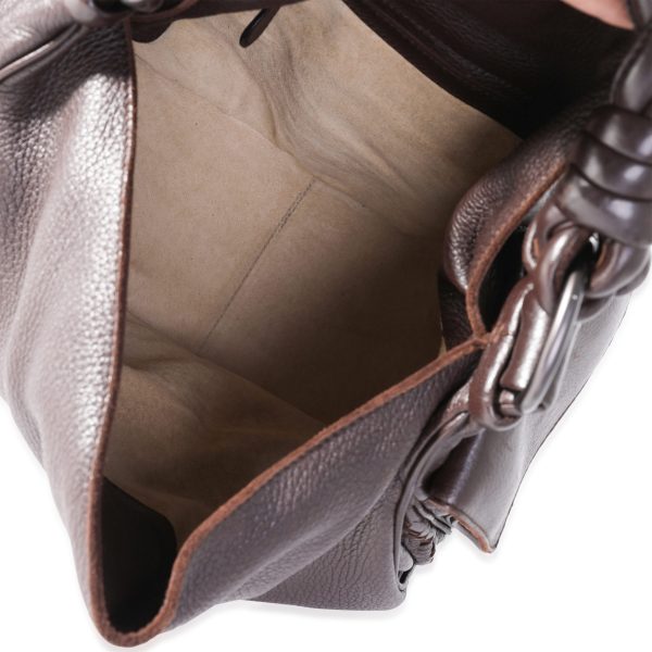 117271 bv Bottega Veneta Brown Intrecciato Leather Hobo