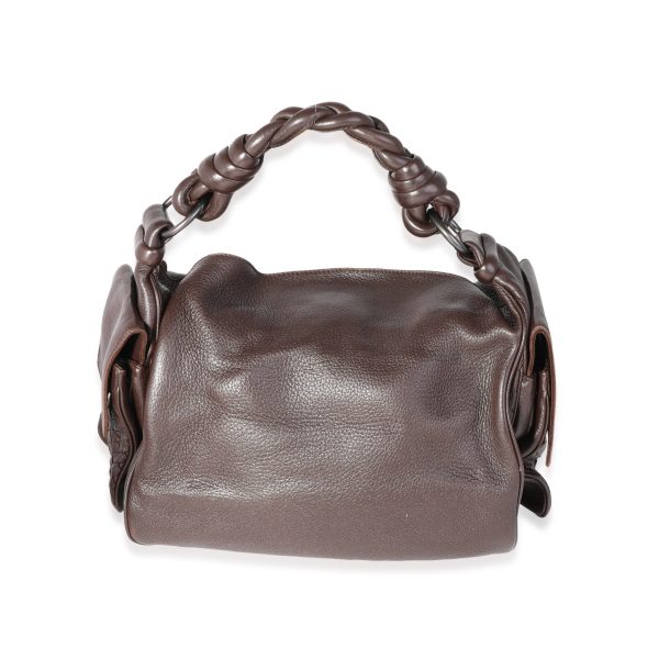 117271 pv Bottega Veneta Brown Intrecciato Leather Hobo